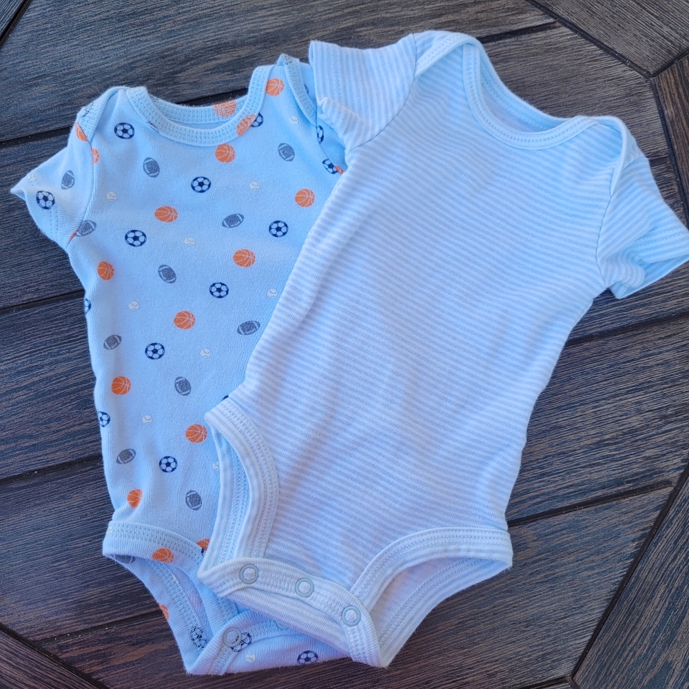 Sports Tailgate Baby Onsies set of 2